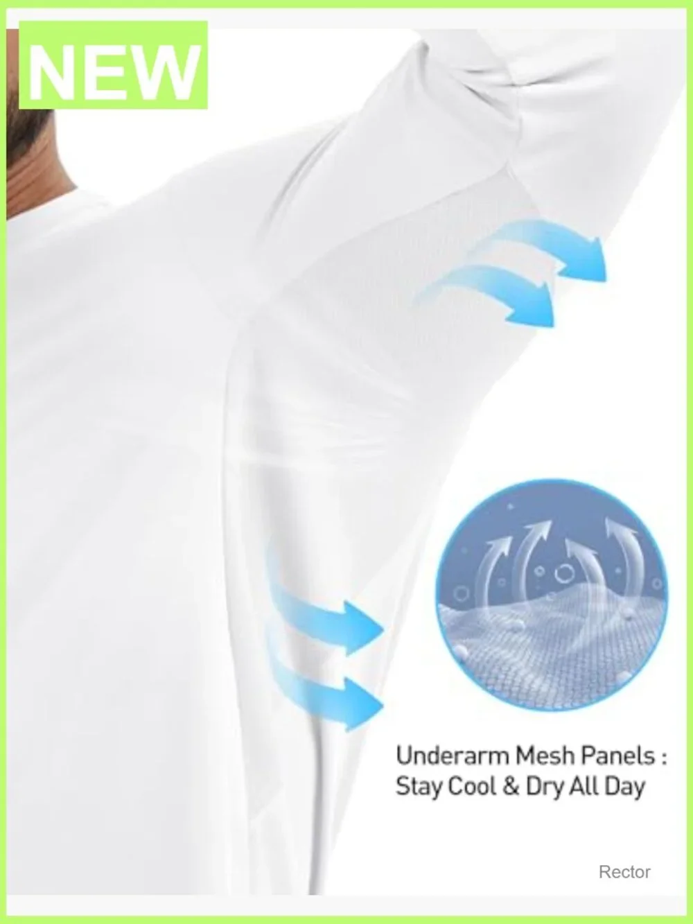 Men's UPF 50+ Sun Protection Long Sleeve Rash Guard Quick Dry UV Athletic